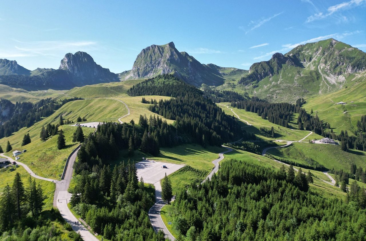 mountains, alps, landscape, switzerland, nature, gantric, bern, hike, aerial view, photography